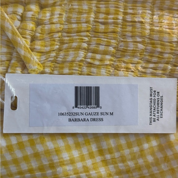 NWT Ciao Lucia Barbara Sun Gingham Cotton Dress, M - Picture 5 of 7